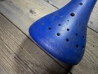 Vintage Old School Bmx Royal Mx Saddle Seat Blue Italy