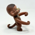 Vintage Rubber Monkey Made In Japan 3 75    Brown Rare