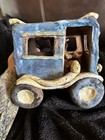 Vintage Ocumicho Pottery Devil Snake Driving  Bus Old Mexican Folk Art Ocumichu