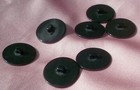 Set Of 7 Vintage Black Self-shank Buttons 1 1 8  Diameter