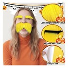 Yellow Mustache And Eyebrows Set For Adult - Funny Cosplay Costume Accessories
