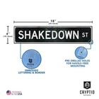 Shakedown Street Metal Sign 18x4 Inch - Vintage 4x18 Inches  Black And White