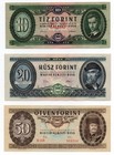 Hungary Forint Banknotes Lot  6 Pcs  From 10 To 1000 Forint   F-aunc   1962-1984