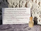 1 Gram lunar Meteorite Dust adrar 017 glass Keepsake Bottle add To Art Paint 
