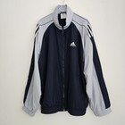 Retro Adidas  Full Tracksuit 00s Y2k Windbreaker Jacket And Pants Size Large 