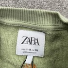 Zara Kids Sage Green Graphic Patch Crewneck Sweatshirt Size 11-12 Cm 152