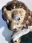 Victorian Staffordshire Style Lion Vintage Figurine Read 