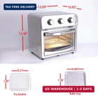 13qt 12l  1500w Countertop Air Fryer Toaster Oven Combo