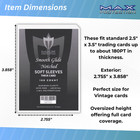 1 000 Max Protection Thick Card   Vintage Smooth Glide Notched Soft Sleeves