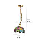 Dollhouse Lights 1 12 Miniature Tiffany Lamp Ceiling Light Battery Operated Led