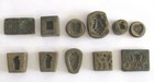 Antique Bronze Jewellery Molds Lot Of 11 Pieces Rare Unusual Designs
