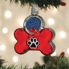 Old World Christmas Blown Glass Ornament For Christmas Tree  Dog Tag