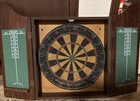 Vintage Joe Camel Cigarette-branded Dartboard Cabinet With Original Dart Board