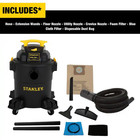 Stanley Sl18116p 6 Gallon Wet Dry Vacuum 4 Peak Hp With Hose Bag Accessories