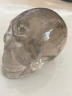 3  Smoke Quartz Natural Crystal Carved Skeleton Realistic Healing Skull  sk 718