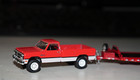 1991 Dodge Ram D250 Power Ram Truck W trailer Custom Hitch   Tow 1 64 Greenlight