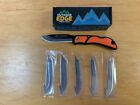 New Outdoor Edge Razor Lite Edc  6  Replaceable Blade Knife Orange Rlb-30