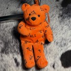 Salvino s Bammers Muhammad Ali Orange Plush Teddy Bear Beanbag W  Hang Tag 1998