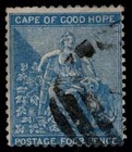 Cape Of Good Hope 1864-1882 Hope Seated Used Group 12 Incl 3d On 4d