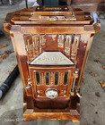 Godin Brown Porcelain Cast Iron Stove Heater