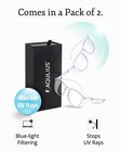 2 Pack Safety Glasses Goggles Blue Light Protection For Women  Clear blue