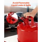Uimoso 2 5 Gallon Red Safety Gas Can With Flame Arrester And Funnel