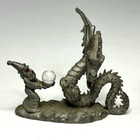 Spoontiques Pewter Wizard Dragon Crystal Ball Figurine Fantasy Myth Magic Mr873