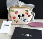 Nwt Disney X Coach Kisslock Chalk multi Cdo91