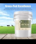 Beef Tallow - 100  Grass-fed   Finished - Good For Cooking  Baking   15 Pounds
