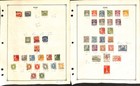 Denmark Stamp Collection On 8 Scott International Pages 1864-1971  bq 