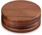 Le Creuset Enameled Cast Iron Gourmand Collection Set Of 4 Petite Magnetic Woode
