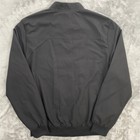 Unbranded Jersey Lined Bomber Jacket Men Xl Black Fullzip Windbreaker Liteweight