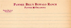 Vtg Pawnee Bill s Buffalo Ranch Letterhead - Pawnee Ok - Museum Quality Crisp