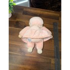 Vintage Eden Musical Plush Doll Pink Lace Wind Up Toy Yarn Hair Nursery Decor