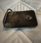 Sterling Silver And Turquoise Vintage Belt Buckle Tarnished