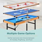 Serenelife 4in1 Game Table 4 x2  Foldable Portable Table Tennis Air Hockey Pool