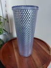 Starbucks 2019 Platinum Silver Studded 24oz  Cold Cup Tumbler
