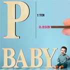 17 Inch Unfinished Wood Letter For Wall Decor  17 Inch  height   P