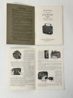 Vintage Cine-kodak Eight Model 20 Camera Instructions Handbook Booklet F3 5