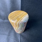 Vintage Heavy Onyx  Trinket Jewelry Stash Box With Lid  Stone 4 5   hx 2 75    W