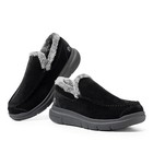 Fitville Men s Winter Slippers Extra Wide Slip-on House Moccasin Shoes W  Fur