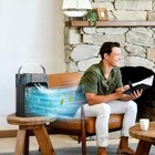 Leaeyfe Portable Air Conditioner  3 Speeds  1200ml Tank  7 Color Lights  120   O