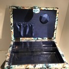 Singer floral Large Sew  n Stow Basket Sewing Basket W handle Removable Tray