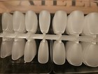 480pcs   Short Coffin Nail Tips  Matte Fake Nails Round Oval   15 Different
