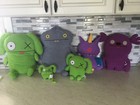 Vintage Ugly Dolls Plushies Lot 6 Dolls