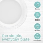 Nicole Fantini Disposable White Plastic Plates Can Use In Microwave 7   9    10 