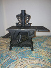 Crescent Vintage Antique Style Miniature dollhouse Cast Iron Wood Stove Read