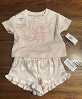 Adorable Baby Girls Two Piece Sets  Size 0-3 Months  Nwt