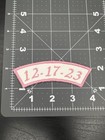 Custom Embroidered Banner Iron On Patch  Name Or Date 2x4 Inch