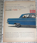 1963 Oldsmobile F-85 Vintage Print Ad Cutlass V8 Power Hydramatic Muscle Gm